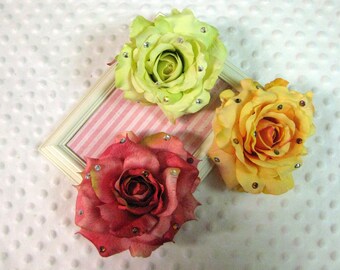 Luna Bella, Wedding Collection, Victorian Rose Hair Clip