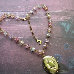 Forest Nymph Playful Cute Photo Locket Handmade Jewelry comes in a gift box