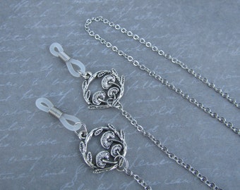 Forest Fairy Mushroom Cottagecore Witchy Eyeglass Chain Sunglasses Glasses Holder Clips Clip on Chain