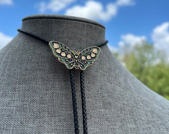 Bohemian Dreamer Yall&#39;ternative Bolo tie necklace braided leather cottage vibes