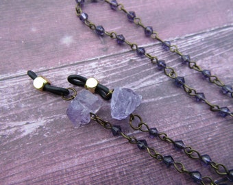 Amethyst Cottagecore Eyeglass Chain Sunglasses Glasses Holder
