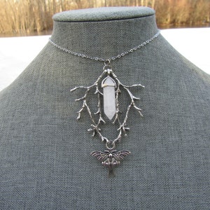 Stunning Woods Witch Moth Statement Necklace Stainless Steel Necklace Chain