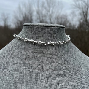 Barbed Wire Chunky Retro 90s Inspired Streetwear Necklace