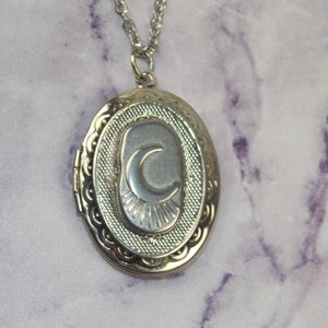 Photo Locket Witchy Woman Moonlight Necklace Stainless Steel - Etsy