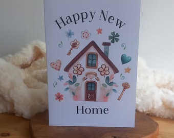 Nueva tarjeta de hogar, tarjeta de nuevo hogar feliz, tarjeta de hogar dulce hogar, tarjeta de primer hogar feliz, tarjeta de mudanza a casa, tarjeta de nuevo hogar personalizada