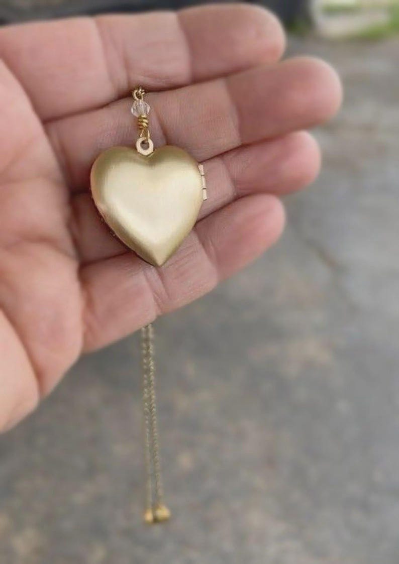 Vintage Locket Necklace For Women, Personalized Mother's Day Gift with Photos Gifts For Her image 7