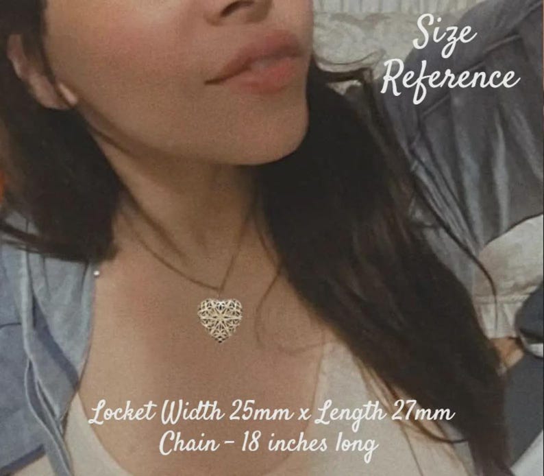 Vintage Locket Necklace For Women, Personalized Mother's Day Gift with Photos Gifts For Her image 4