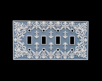 Vienna Collection - Light Switch Cover - Standard Toggle - 4 Gang
