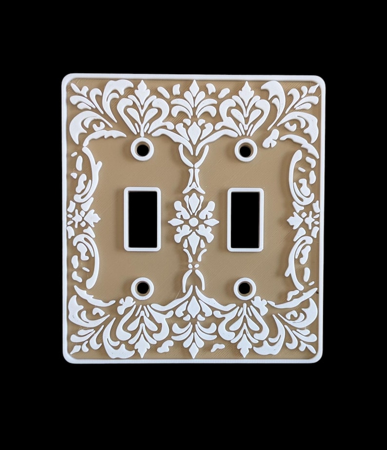 Paris Collection - Double Light Switch Cover - Standard Toggle - 2 Gang ...