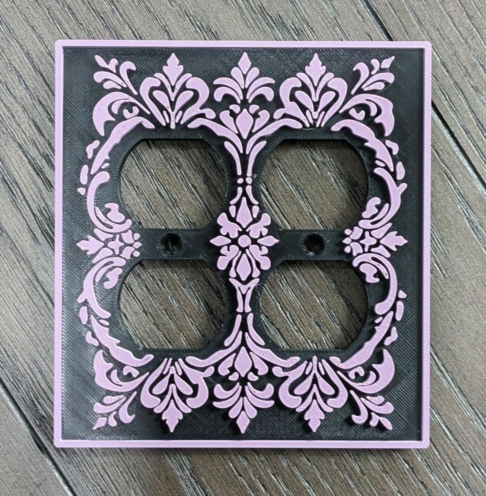 Vintage Style Decorative Outlet Cover – Custom Colors - Duplex 2 Gang ...