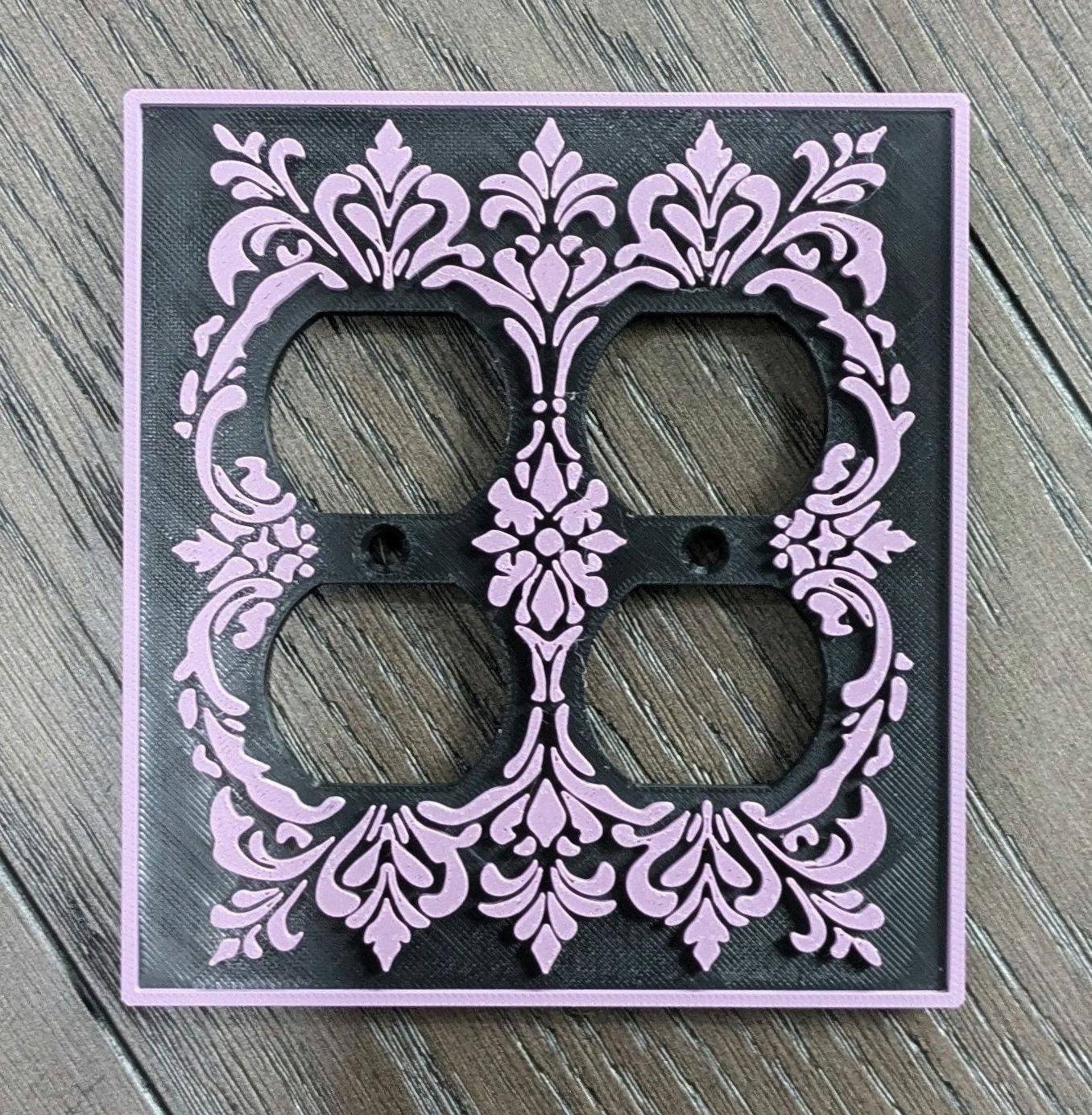 Vintage Style Decorative Outlet Cover – Custom Colors - Duplex 2 Gang ...