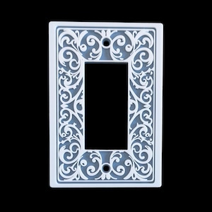 ニューオーリンズコレクション - スクエアライトスイッチカバー - コンセントカバー - Decora Rocker GFCI - 1ギャング