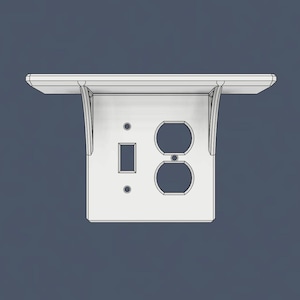 Övre hyllkollektion - Kombinationsbrytare för uttag - Standard vippbrytare, Standarduttag - 2-vägs