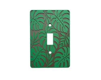 Monstera Collection - Light Switch Cover - Standard Toggle - 1 Gang