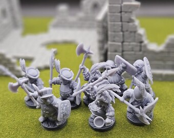 Halfling Light Infantry Resin Tabletop Gaming Miniature.
