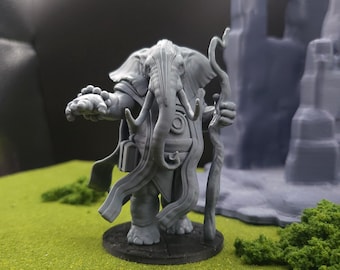 Loxodon Druid Resin Tabletop Gaming Miniature