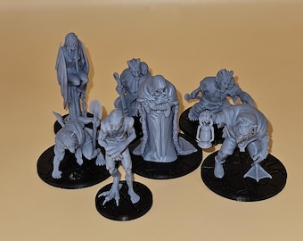 The Belviews Mongrelfolk Resin Tabletop Gaming Miniature.