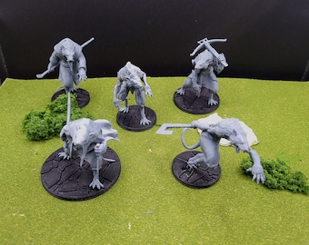 Wererat Pack Resin Tabletop Gaming Miniatures