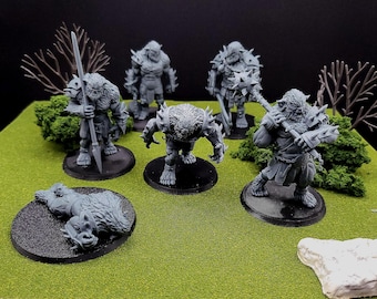 Bugbear Warband: Resin Tabletop Gaming Miniatures.