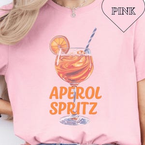 Aperol Spritz Abstract | Aperol Spritz Shirt | Aperol Spritz Print | Cocktail Print | Alcohol Statement Tshirt | Cocktail Gift UK |