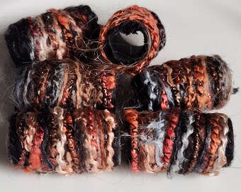 Set of 6 Fiber Beads,Halloween Craft Tube Barrel Dread Beads