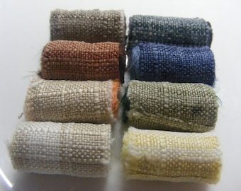 Set of 8 Fabric Dread Beads, 7mm Hole