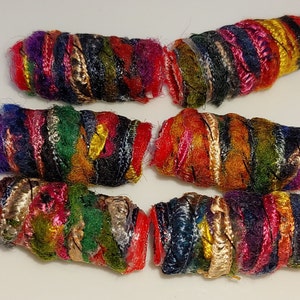 Set of 6 Fiber Beads. She says we have shadows. Yes, but isn't there makeup for that fabric dread bead, macrame tube, soft jewelry barrel multi-color bright