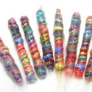 Set of 8 Metallic Fiber Beads: Festive Craft Supplies image 4