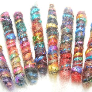Set of 8 Metallic Fiber Beads: Festive Craft Supplies image 3