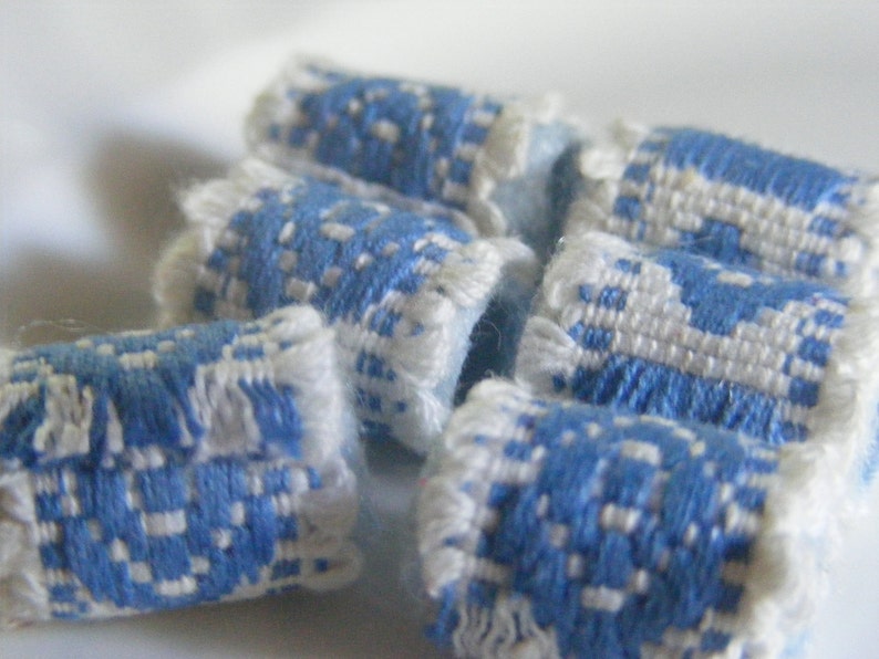 Set of 6 textile beads. Yes, we know we're Norwegian blue but what are we supposed to DO Does this change the job description image 5