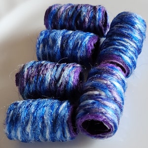 Set of 6 fabric beads. Almost forgotten but not left out! We are enough. Enough for two. Fiber Bead, slide