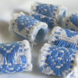 Set of 6 textile beads. Yes, we know we're Norwegian blue but what are we supposed to DO Does this change the job description image 3
