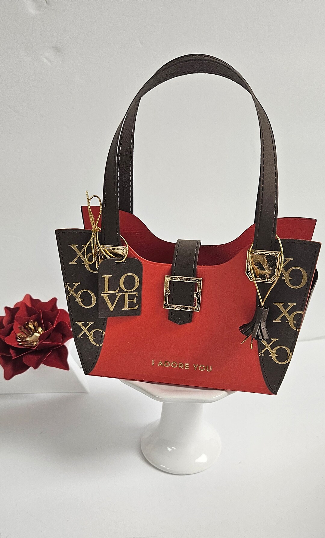 Handmade Paper Purse/gift Bag/paper Handbag/valentine's Day/love/gift ...