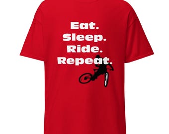 Eat Sleep Ride Repeat MTB Shirt, Mountain Biking T-Shirt, Cycling Apparel
