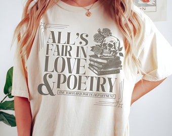 All's Fair In Love And Poetry Shirt Taylor Swift Merch The Tortured Poets Department Album Unisex Tshirt Gift Swiftie Merch Eras Tour Outfit
