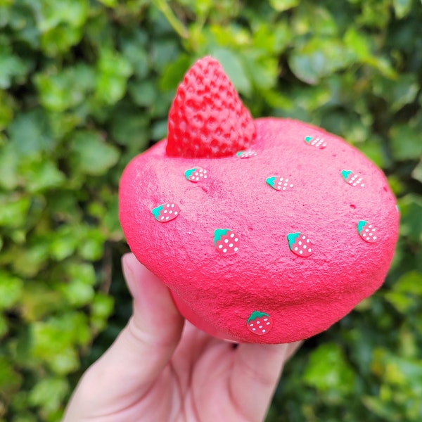 Strawberry slime, cloud slime, sensory toy autism, fluffy slime, scented slime, cheap slime, birthday gift for kid, sensory play
