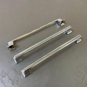 Chrome Cabinet Pulls, Cabinet Handles, Wardrobe Handles, Dresser Pulls, Dresser Knobs, Drawer Pulls, Pull Kitchen Cabinet, 160 mm, 192 mm