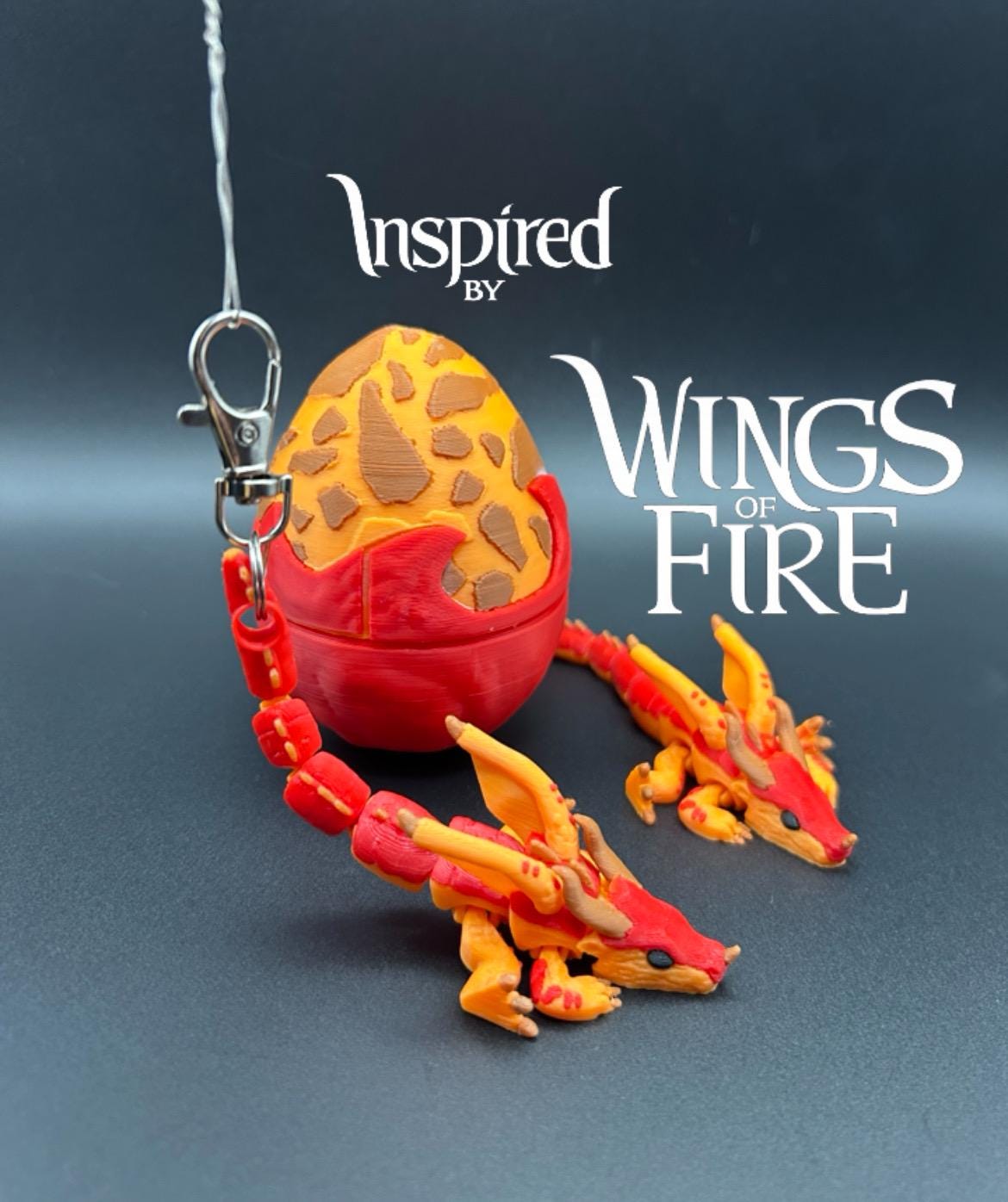 Sky Wing Inspired by Wings of Fire Keychain With Egg - Etsy