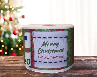Funny Christmas gift: Merry Christmas and all that Shit – Printable template as a DIY money gift | Digital download