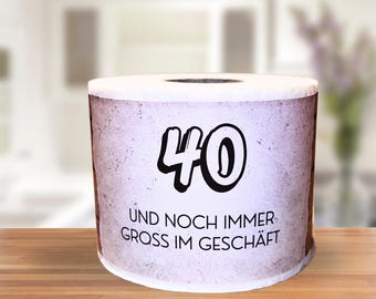 Funny gift for 40th birthday | Original idea for men and women | PDF download toilet paper roll | DIY money gift idea