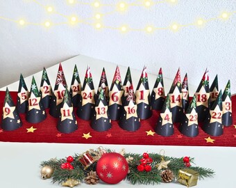DIY Advent Calendar Christmas Tree | Printable PDF | Make & fill your own Christmas calendar