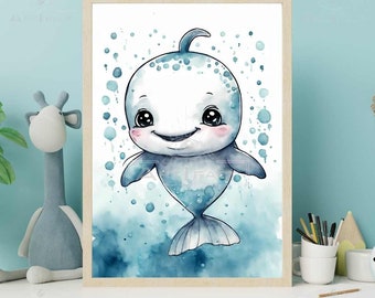 Picture children's room, wall pictures, posters A4 & A3, children's posters, baby animals, animal print children's room