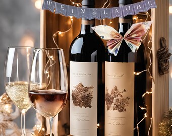 Vine arbor bunting & sign | Birthday, Mother's Day, Father's Day, retirement, colleague cash gift | PDF download