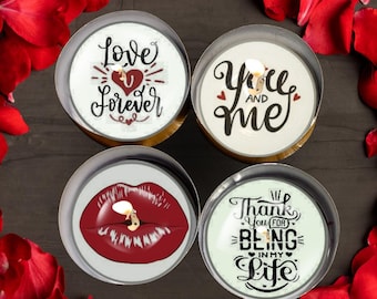 Tea lights with hidden love messages – Romantic DIY gift idea to print | Digital download - PDF file
