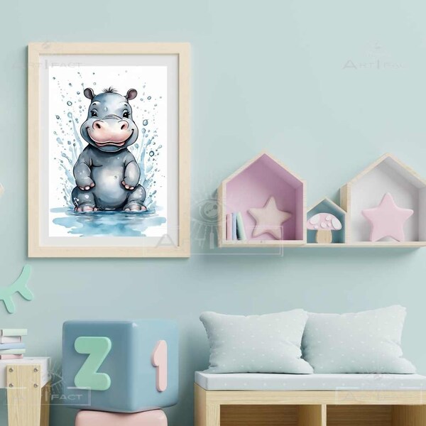 Picture children's room, wall pictures, posters A4 & A3, children's posters, baby animals, animal print children's room