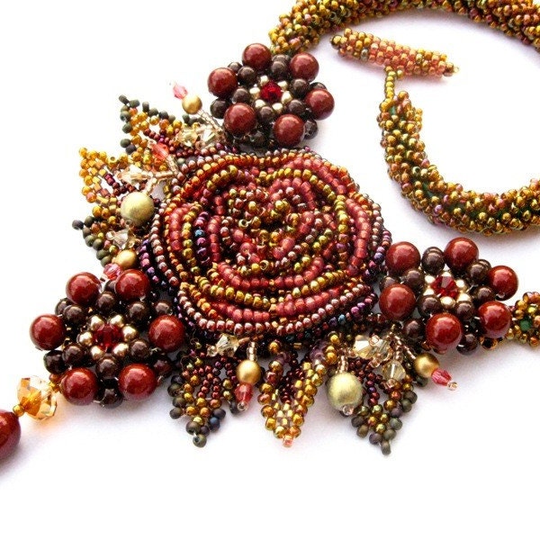 RESERVED for kismis16 - Cranberry Treasure Necklace