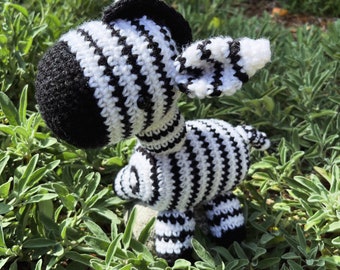 Zebra crocheted plushie