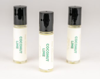 Coconut Lime Verbena Roll On Perfume Oil -   Spring Perfume,  Mothers Day Gift, Valentines day gift