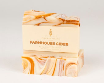 Farmhouse Cider Soap - Handmade Cold Process Bar Soap - Fall Soap - Shea Butter Soap