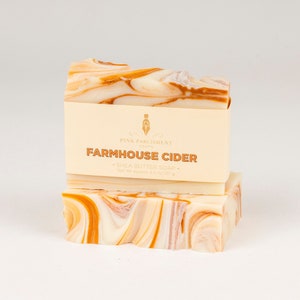 Farmhouse Cider Soap - Handmade Cold Process Bar Soap - Fall Soap - Shea Butter Soap